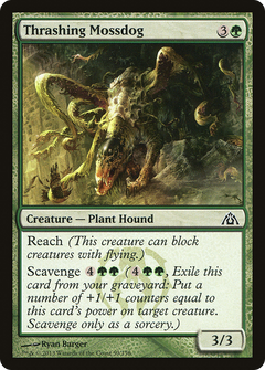 Thrashing Mossdog (DGM-050) - Dragon's Maze Foil-1