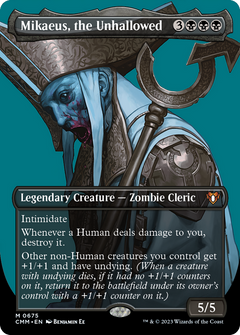 Mikaeus, the Unhallowed (Borderless Profile) [Commander Masters]-1