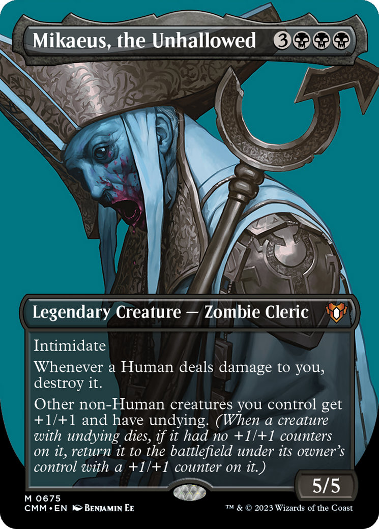 Mikaeus, the Unhallowed (Borderless Profile) [Commander Masters]-1