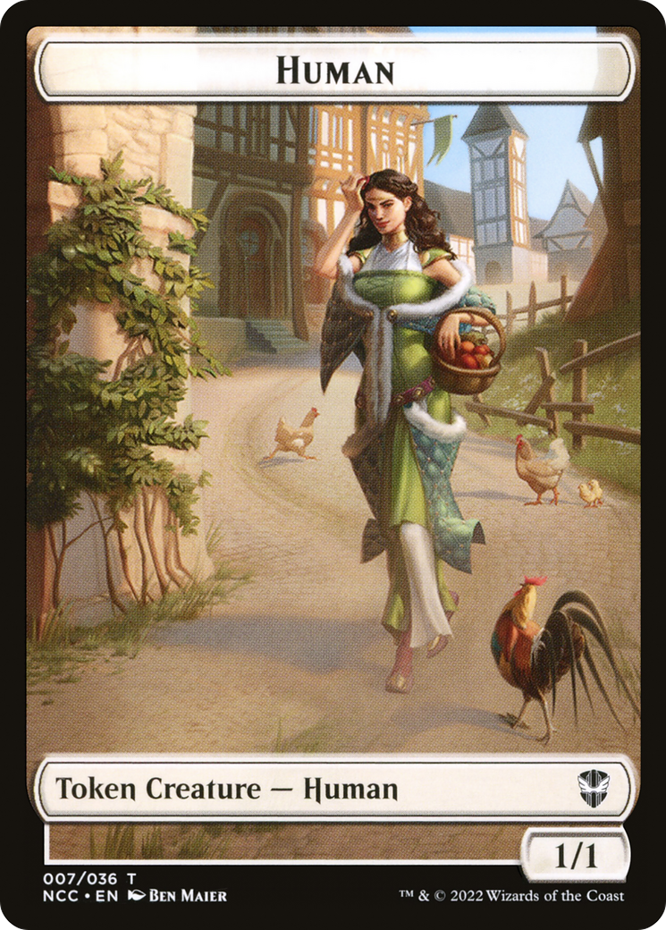 Human (TNCC-007) - New Capenna Commander Tokens Foil-1