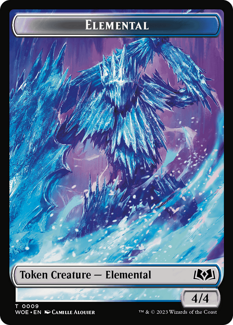 Elemental // Food (0013) Double-Sided Token [Wilds of Eldraine Tokens]-1