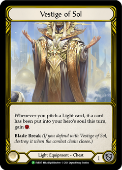 Vestige of Sol (Golden) [FAB017] (Promo)  Cold Foil-1