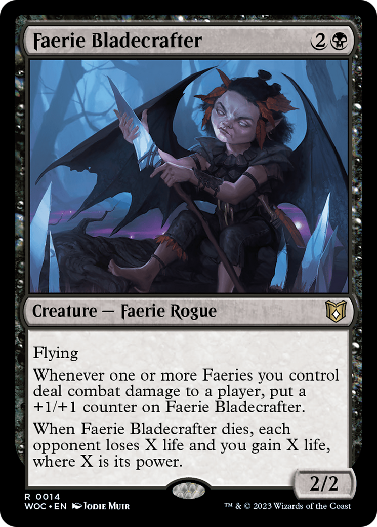 Faerie Bladecrafter [Wilds of Eldraine Commander]-1