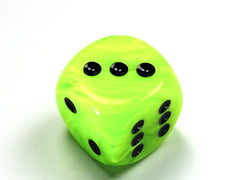 CHX 30mm D6 Single Dice Vortex Bright Green/Black-1