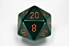 CHX 34mm d20 Single Dice Opaque Dusty Green/Copper-1