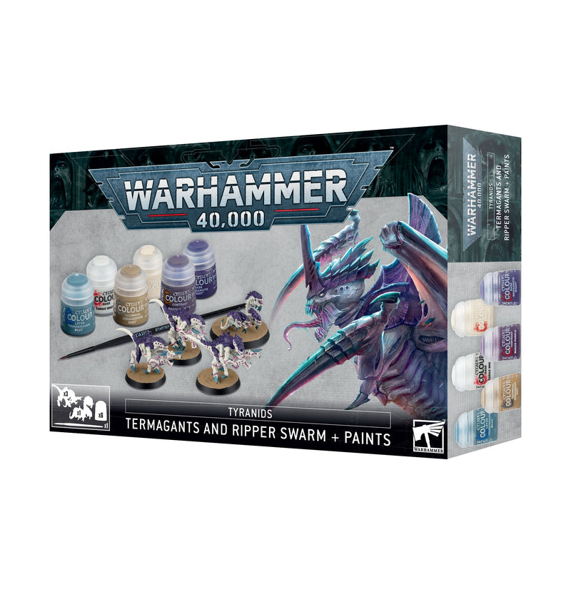 Tyranids: Termagants and Ripper Swarm + Paints Set-1