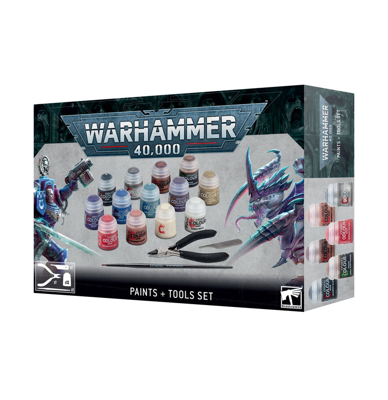 Warhammer 40,000: Paints + Tools Set-1