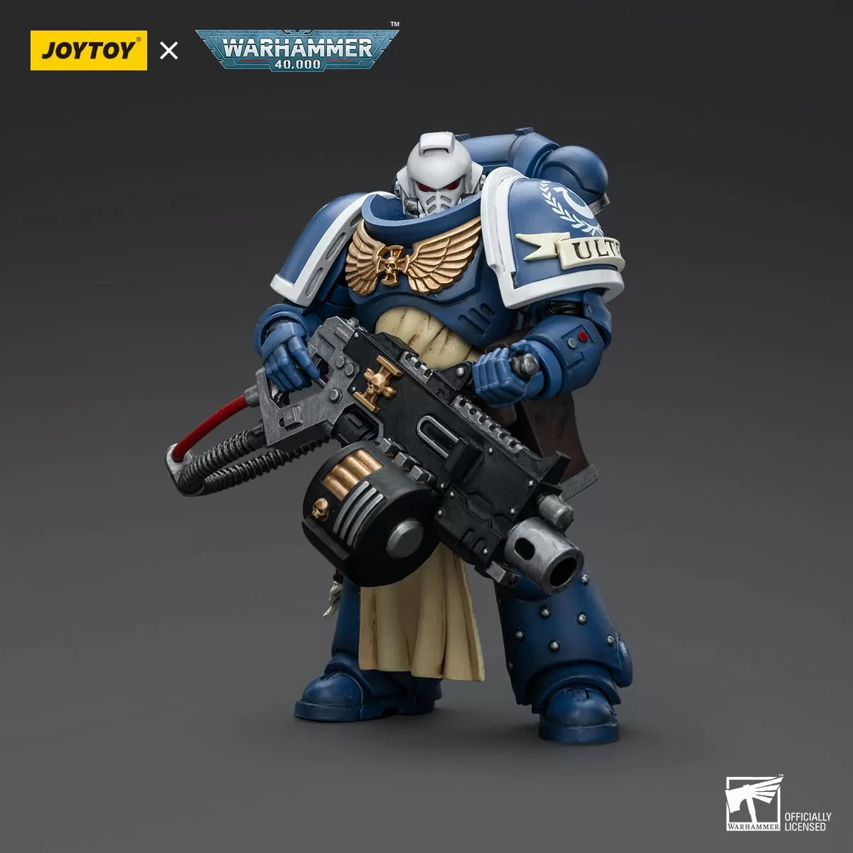 Warhammer Collectibles: 1/18 Scale Ultramarines Sternguard Veteran with Heavy Bolter