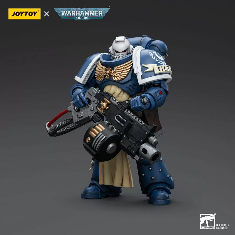 Warhammer Collectibles: 1/18 Scale Ultramarines Sternguard Veteran with Heavy Bolter-1