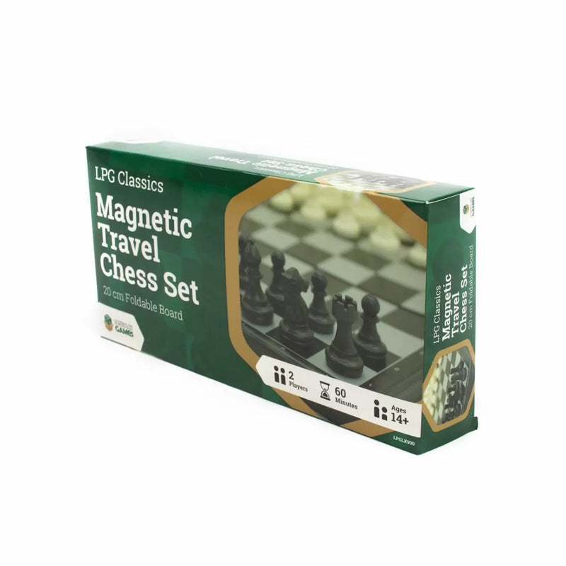 LPG Classics Plastic Magnetic Travel Chess Set - 20 cm Foldable Board-1