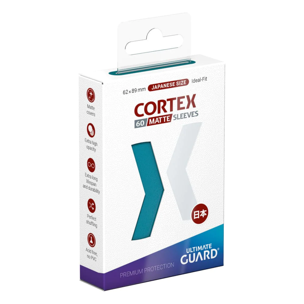 Ultimate Guard: Japanese Size Sleeves – Cortex Matte – Petrol