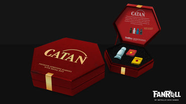 CATAN Premium Robber and Metal Dice Set Opalite