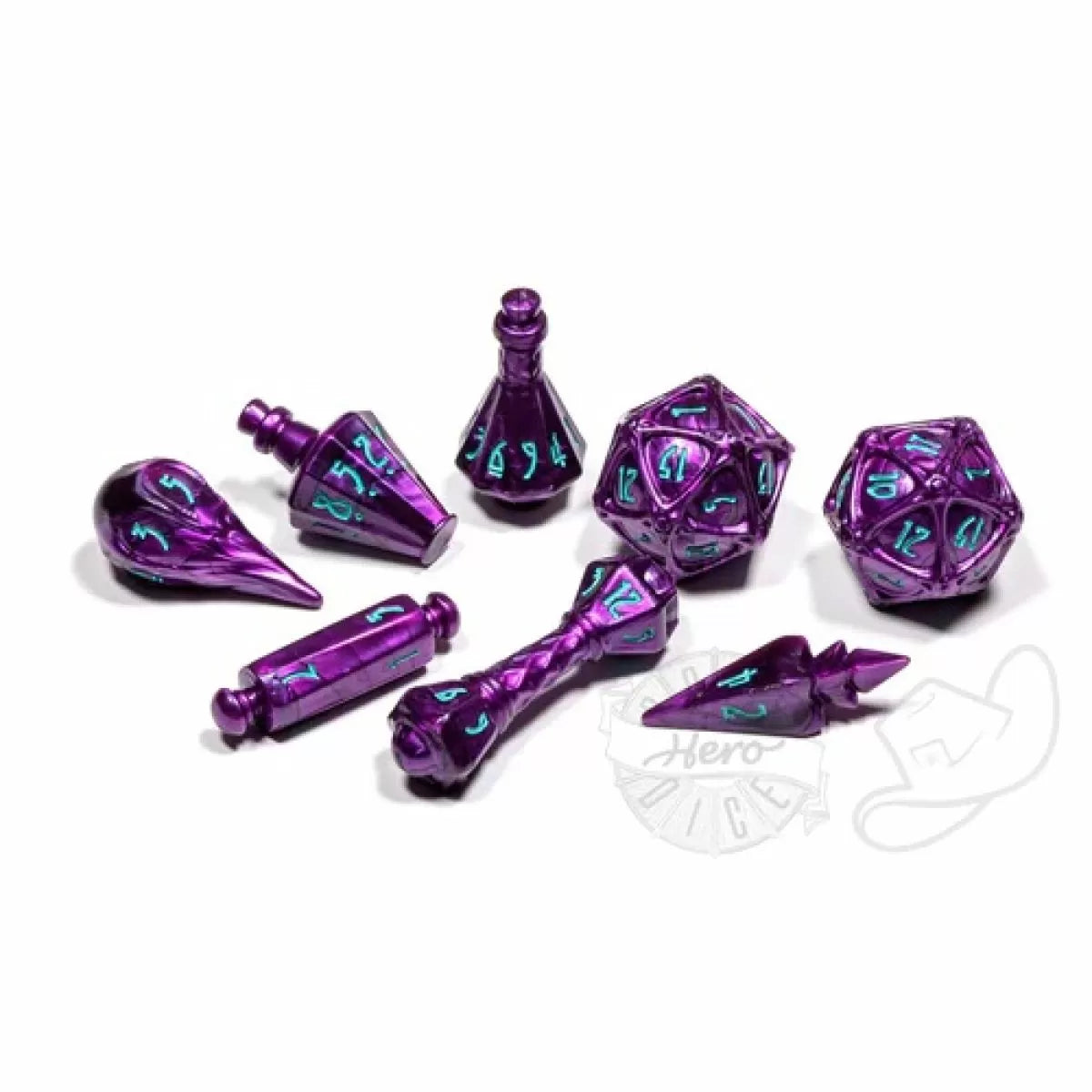 PolyHero Dice - Wizard 8 Dice Set Wizardstone-1