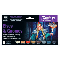 Vallejo - Fantasy Color Series - Elves & Gnomes Set (8)-1