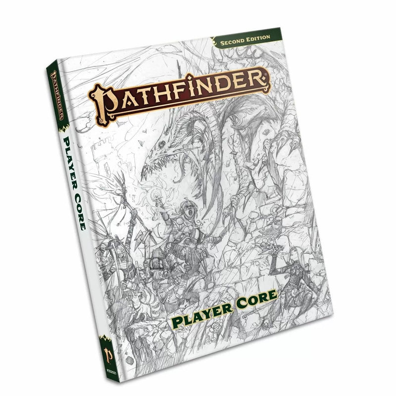 Pathfinder Second Edition Remaster: Players Core Sketch Cover-1