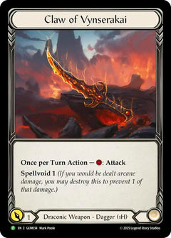 Claw of Vynserakai [GEM034] (GEM Pack 2)  Cold Foil-1