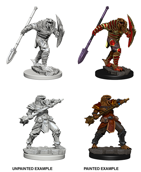 D&D Nolzurs Marvelous Unpainted Miniatures Dragonborn Male Fighter with Spear