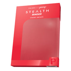 STEALTH 9 Pocket Zip Trading Card Binder - RED-1