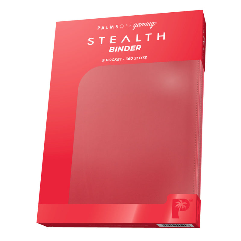 STEALTH 9 Pocket Zip Trading Card Binder - RED-1