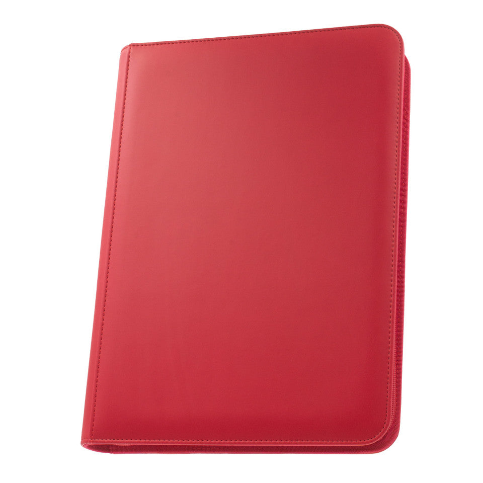 STEALTH 9 Pocket Zip Trading Card Binder - RED-3