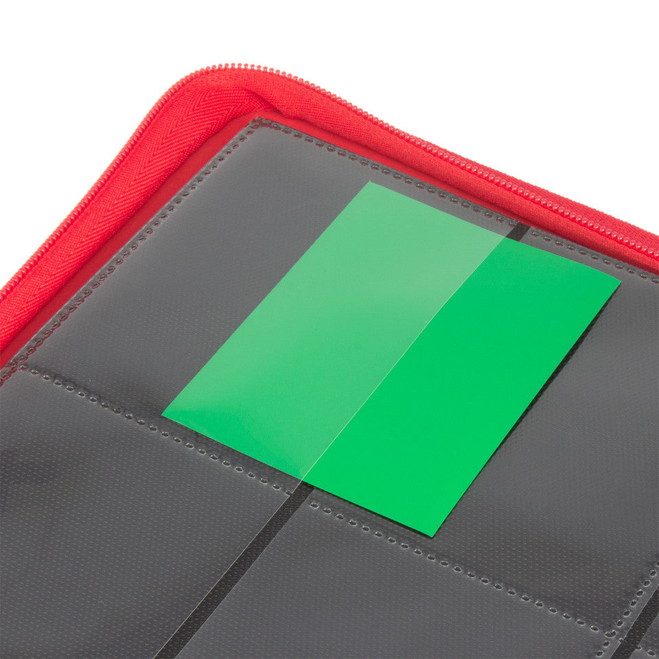 STEALTH 9 Pocket Zip Trading Card Binder - RED-2
