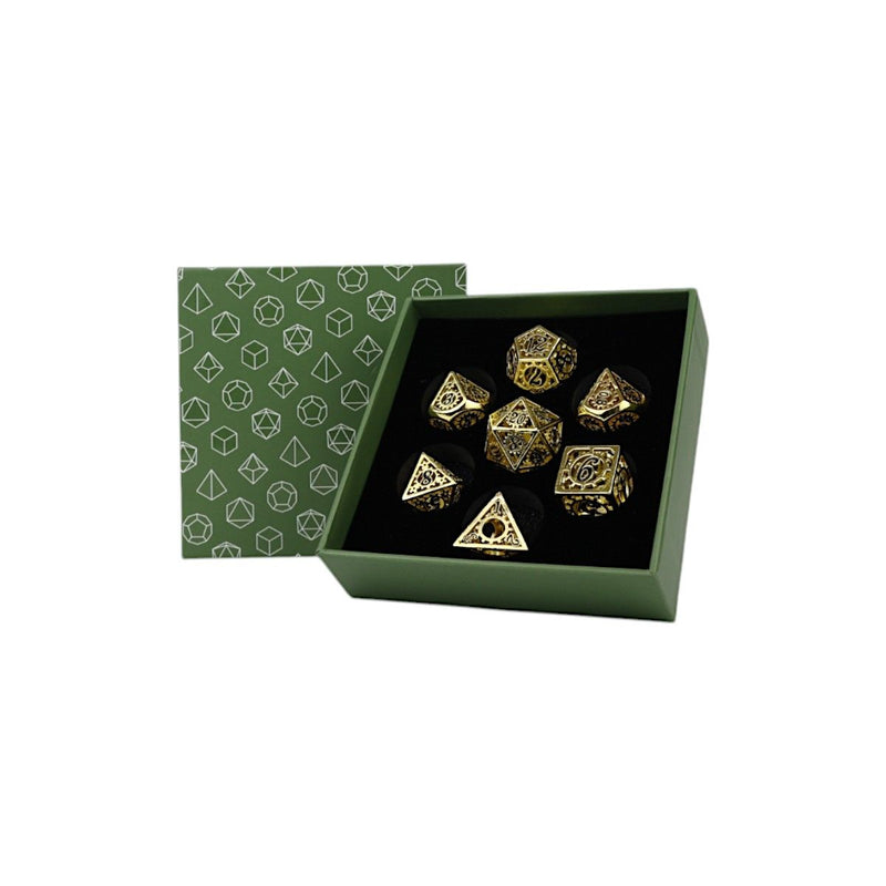 LPG Dice Clockwork Sun Dice Set Black/Gold-1