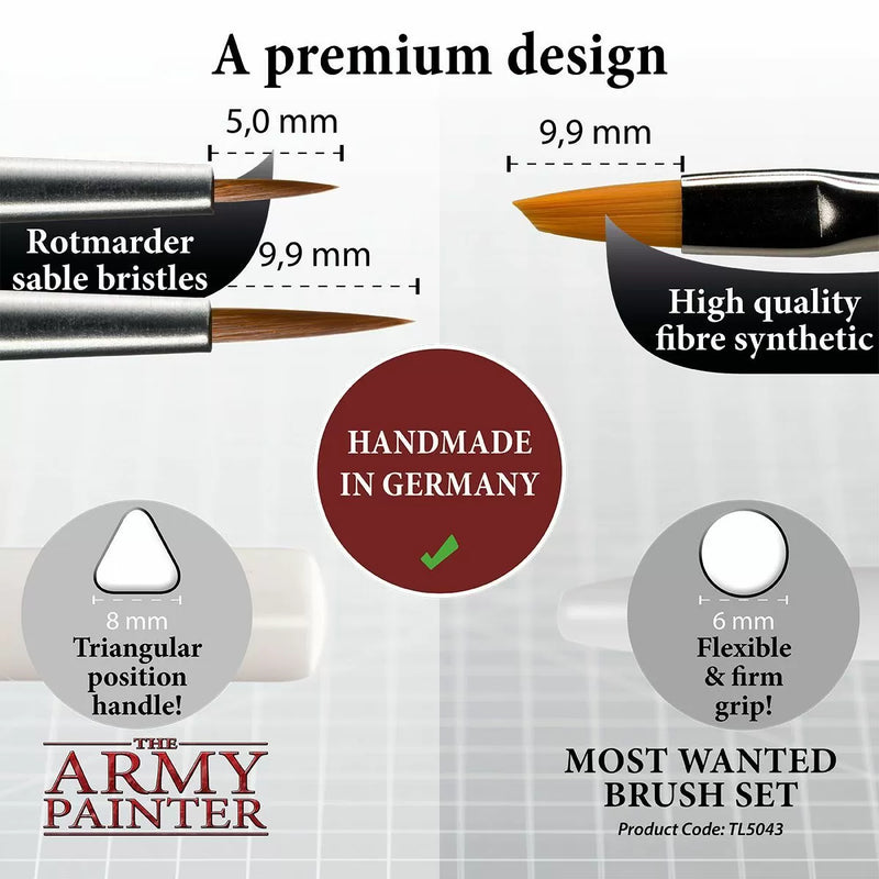 Army Painter Tools - Wargamers Most Wanted Brush Set-2