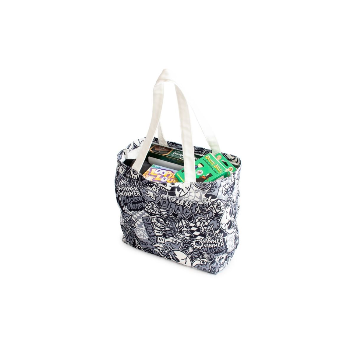 LPG Essentials Tote Bag - Artist Series Cara - B/W-1