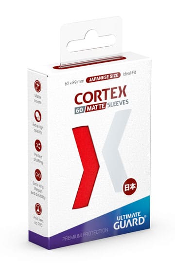 Ultimate Guard Cortex Sleeves Japanese Size Red (60)-1