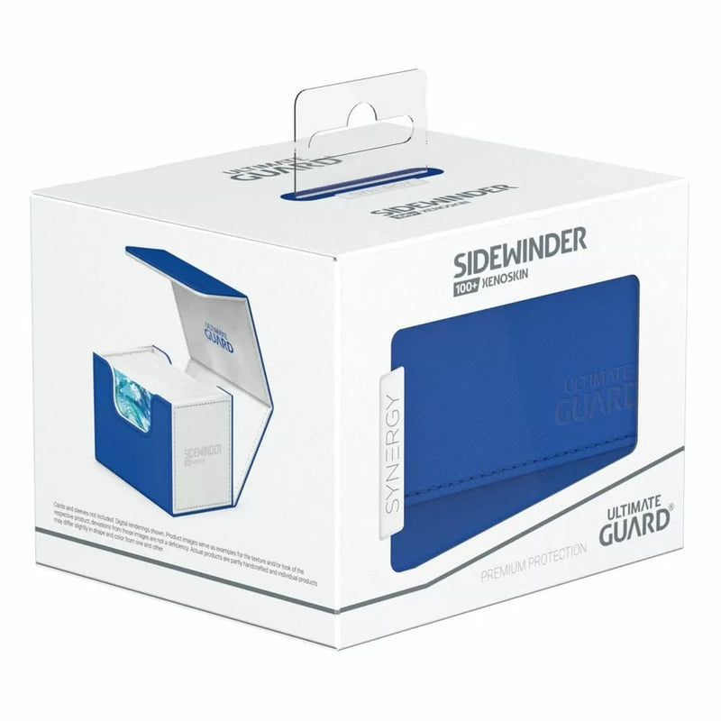 Ultimate Guard Synergy Sidewinder 100+ Blue/White Deck Box-1