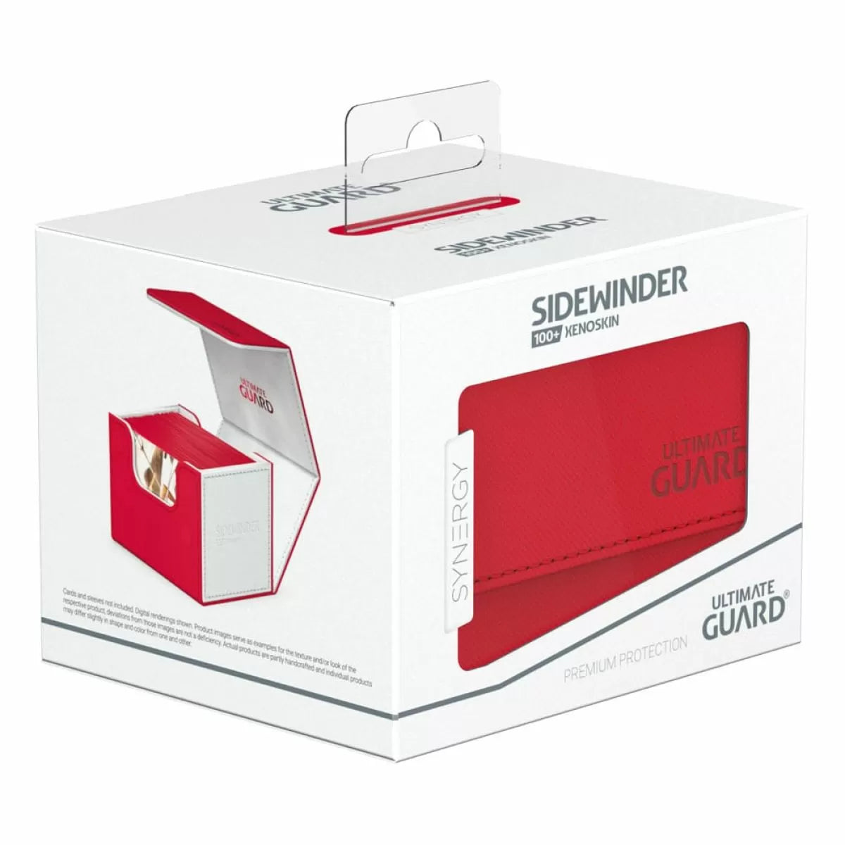 Ultimate Guard Synergy Sidewinder 100+ Red/White Deck Box-1