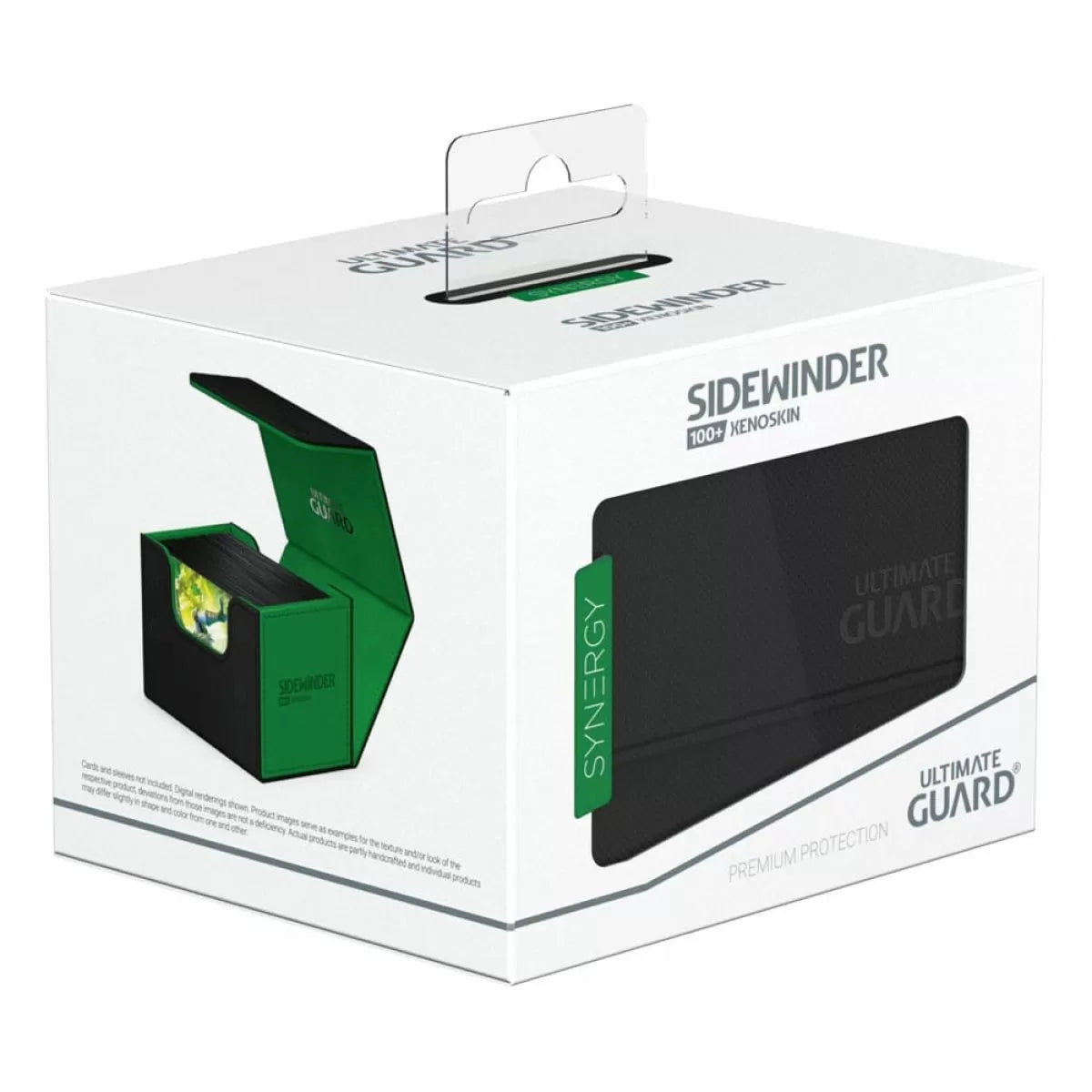 Ultimate Guard Synergy Sidewinder 100+ Black/Green Deck Box-1