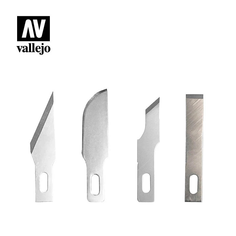 Vallejo - Hobby Tools - 5 Assorted Blades for Knife no. 1-1