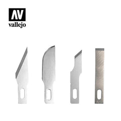 Vallejo - Hobby Tools - 5 Assorted Blades for Knife no. 1-1
