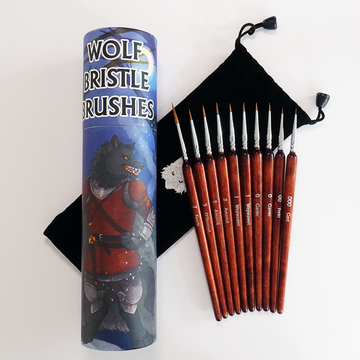 Chronicle Cards - Brushes - Wolf Bristle Brush Set-1
