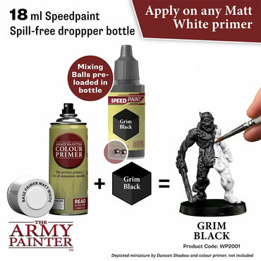 Army Painter Speedpaint - Grim Black 18ml