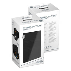 Ultimate Guard: Deck Box – XenoSkin Monocolor Twin Flip´n´Tray 200+ – Black-1