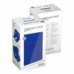 Ultimate Guard Twin Flip n Tray 200+ XenoSkin Monocolor Blue Deck Box-1