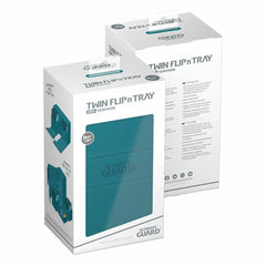 Ultimate Guard Twin Flip n Tray 200+ XenoSkin Monocolor Petrol Deck Box-1