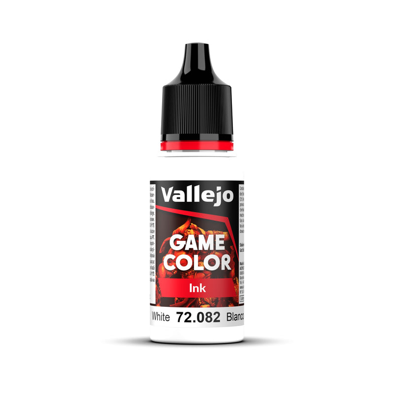 Vallejo Game Color Ink White 18ml Acrylic Paint-1