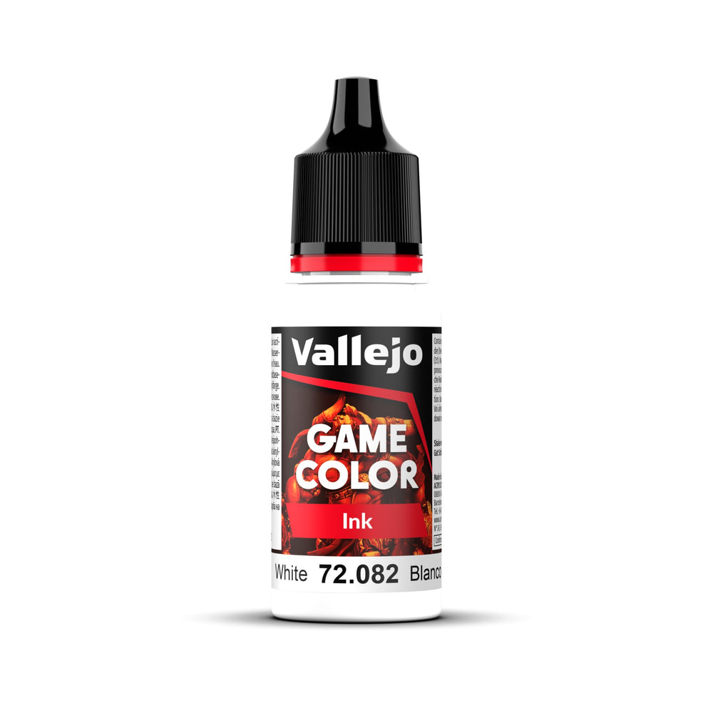 Vallejo Game Color Ink White 18ml Acrylic Paint