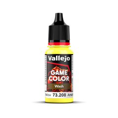 Vallejo Game Color Wash Yellow 18ml Acrylic Paint-1