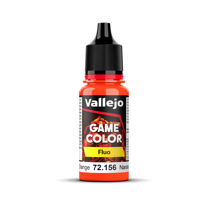 Vallejo Game Color Fluorescent Orange 18ml Acrylic Paint-1