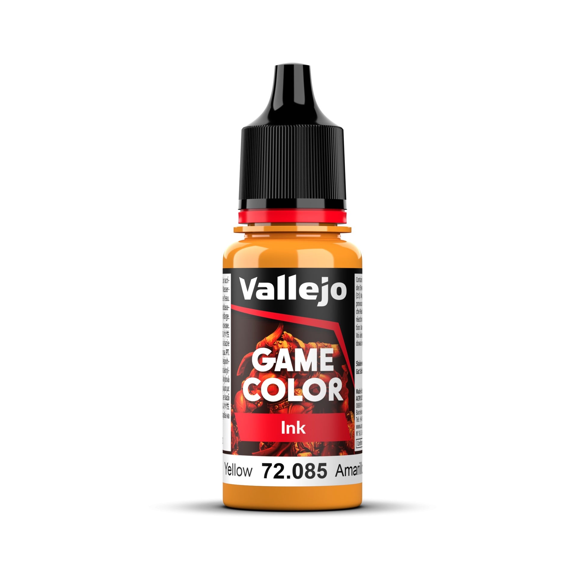 Vallejo Game Color Ink Yellow 18ml Acrylic Paint-1