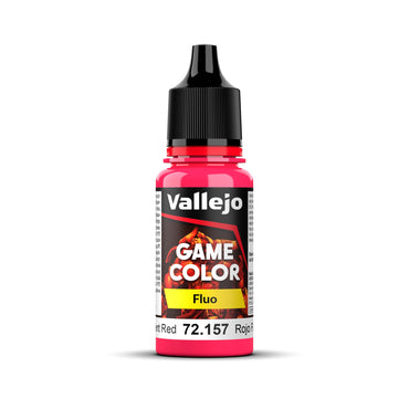 Vallejo Game Color Fluorescent Red 18ml Acrylic Paint