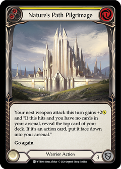 Nature's Path Pilgrimage (Yellow) [U-WTR148] (Welcome to Rathe Unlimited)  Unlimited Rainbow Foil-1