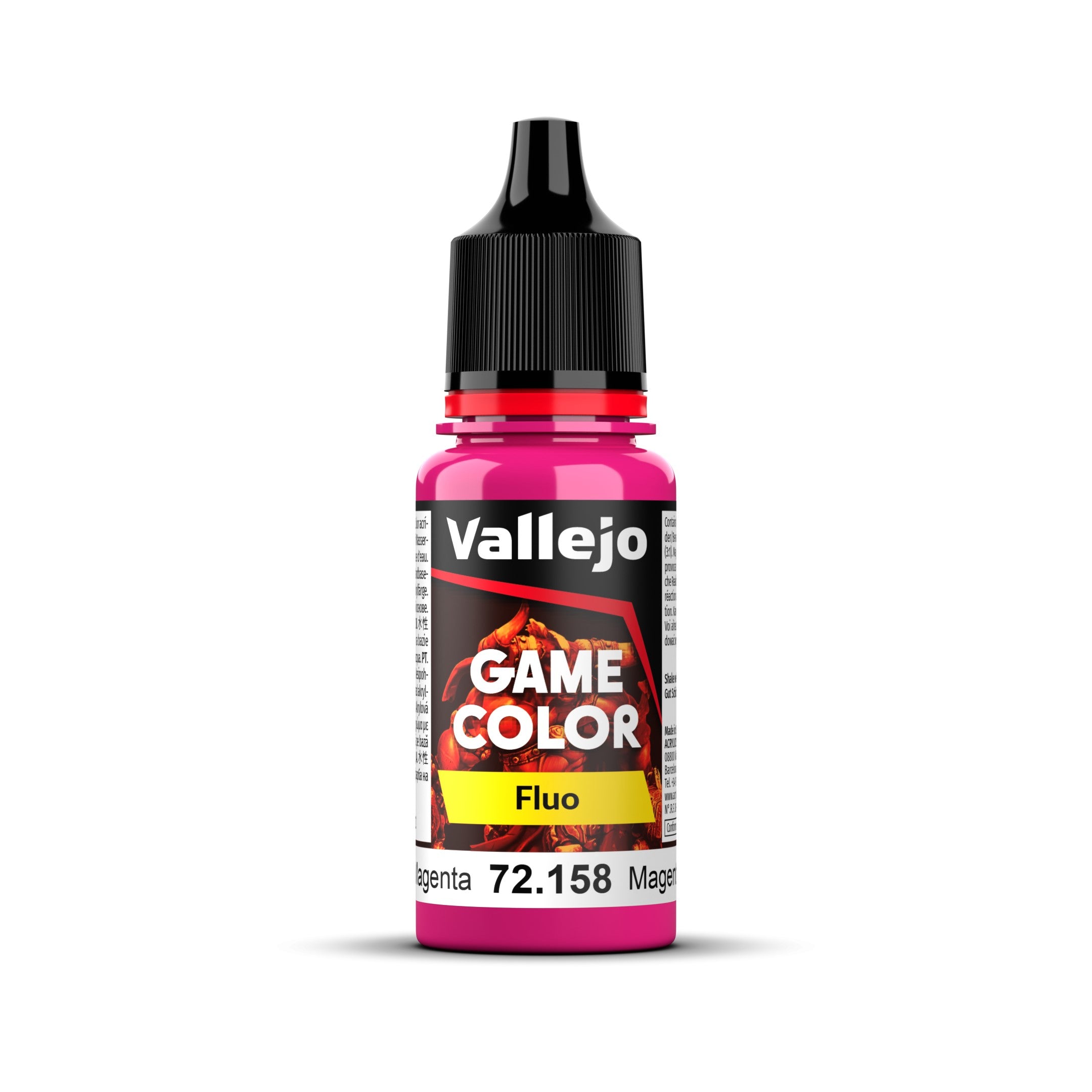 Vallejo Game Color Fluorescent Magenta 18ml Acrylic Paint