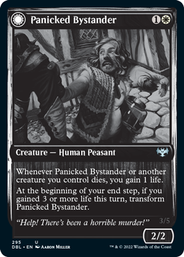 Panicked Bystander // Cackling Culprit [Innistrad: Double Feature]-1