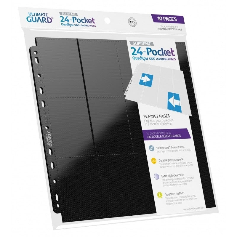 Ultimate Guard 24 Pocket QuadRow Side-Loading Pages (10) Folder