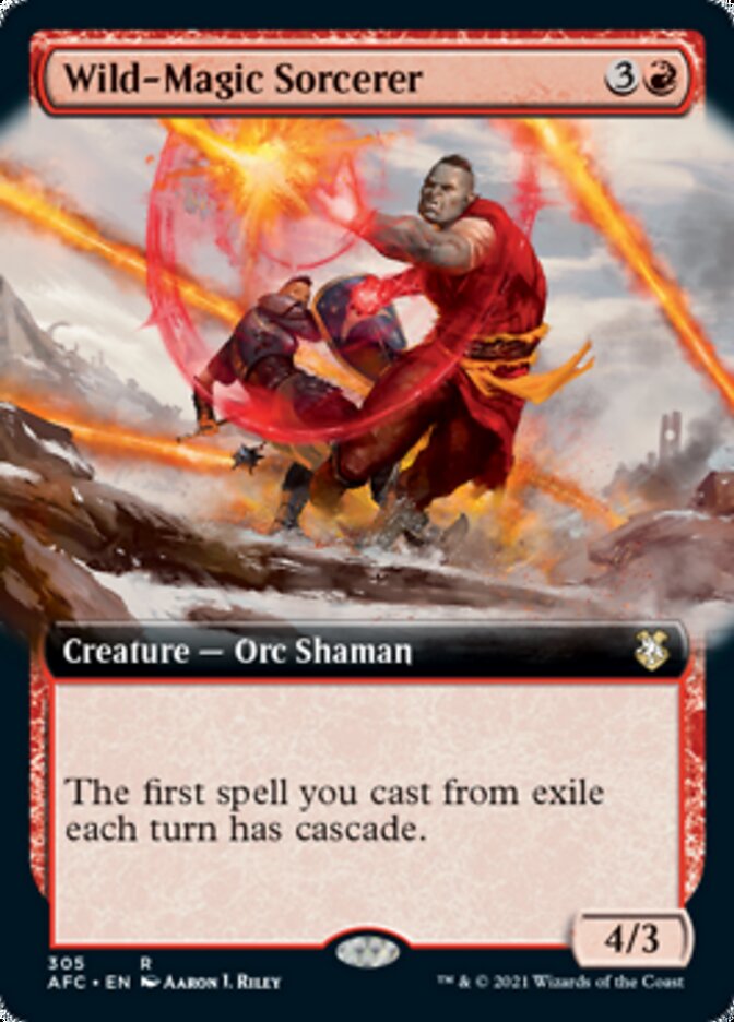Wild-Magic Sorcerer (Extended Art) [Dungeons & Dragons: Adventures in the Forgotten Realms Commander]-1